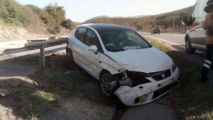 Kontrolden çıkan araç yağmur kanalına düştü: 2 yaralı G2