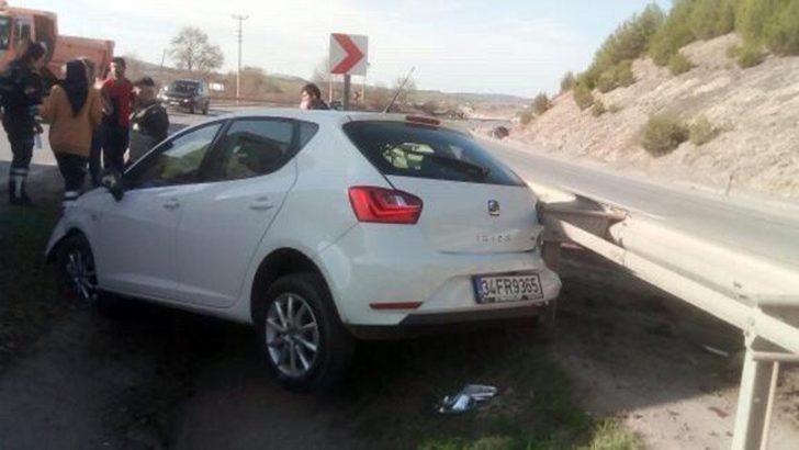 Kontrolden çıkan araç yağmur kanalına düştü: 2 yaralı G3