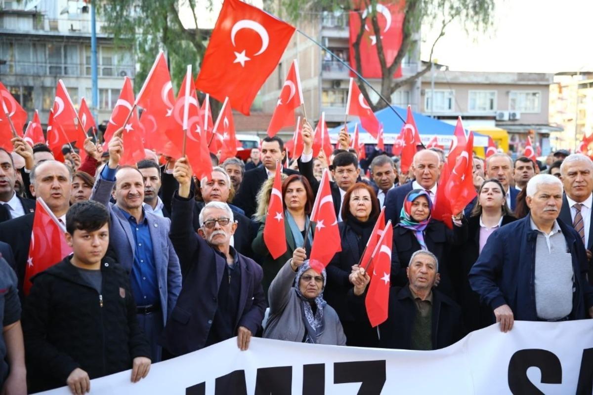 Aydın&rsquo;da şehitler i&ccedil;in y&uuml;r&uuml;y&uuml;ş, dua ve hayır yemeği d&uuml;zenlendi