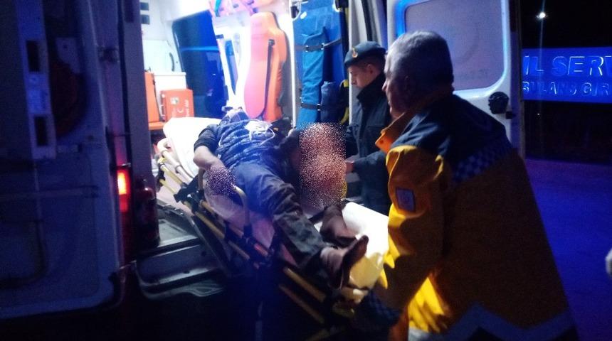 Kazara kendisini yaralayan genç, ağrımı dindirin diye seslendi