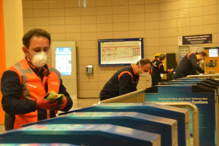 Metroda koronavirüse karşı nano teknoloji ile dezenfekte G5