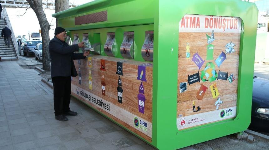 G&ouml;lbaşı&rsquo;na Mobil Atık Getirme Merkezi