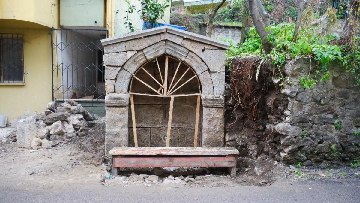 Ortahisar tarihi &ccedil;eşmeleri restore ediyor