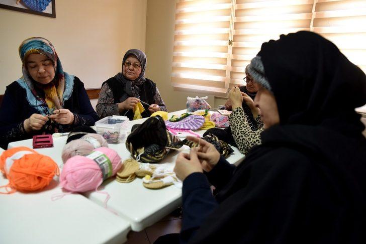 Fevzi Çakmaklı kadınlardan örgü kursuna yoğun ilgi G2