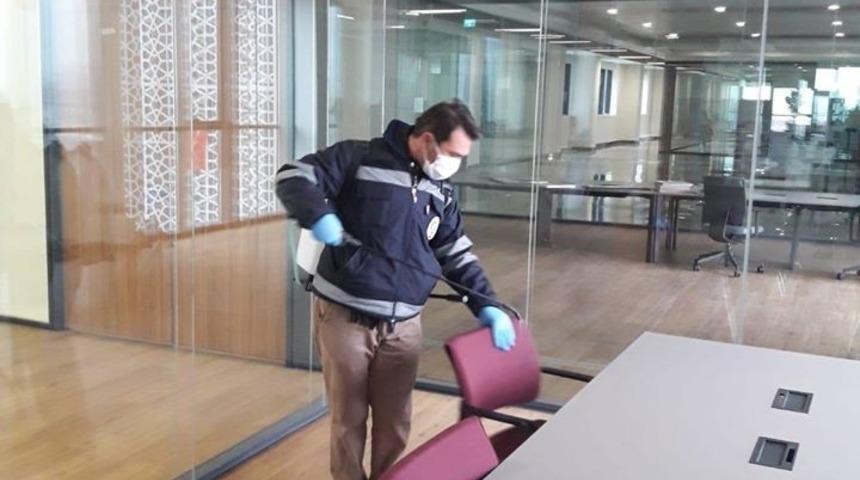 Salgın hastalık riskine karşı dezenfeksiyon çalışması