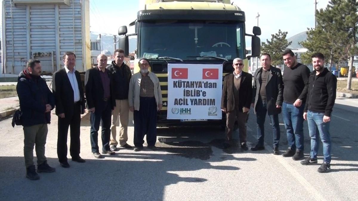 K&uuml;tahya&rsquo;dan İdlib&rsquo;e yardım eli