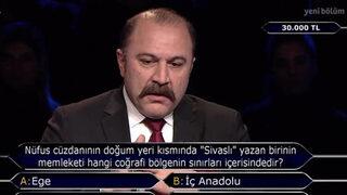 'Kim Milyoner Olmak İster'de şaşırtan soru! 'Doğum yeri kısmında 'Sivaslı' yazan biri...'