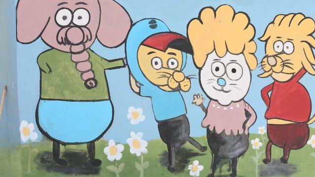 Develi’de parklar grafiti ile güzelleşiyor