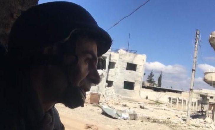 DHA ekibinin zor anları! Çekim sırasında bombardıman başladı G1