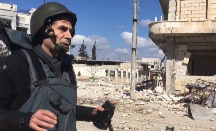 DHA ekibinin zor anları! Çekim sırasında bombardıman başladı G3