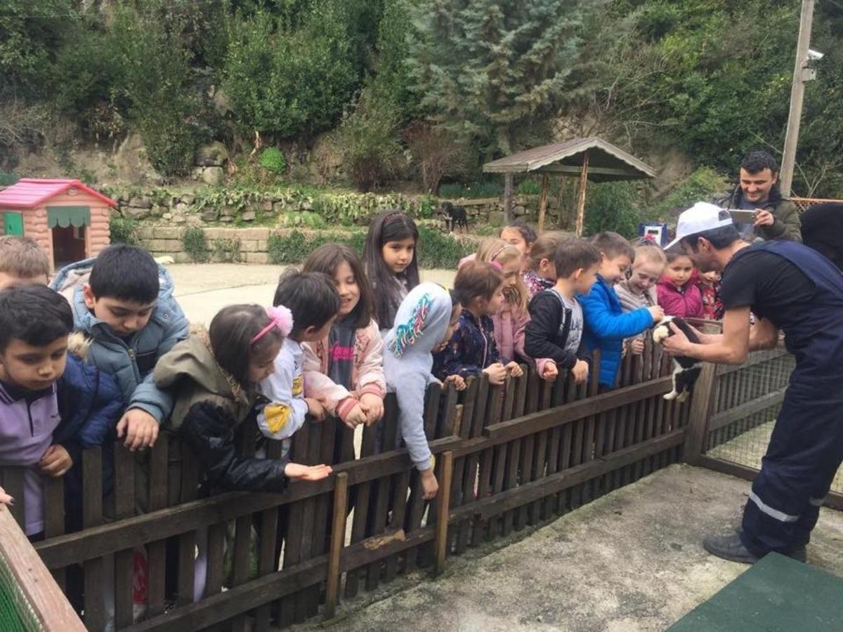 Miniklerden hayvanlara şefkat