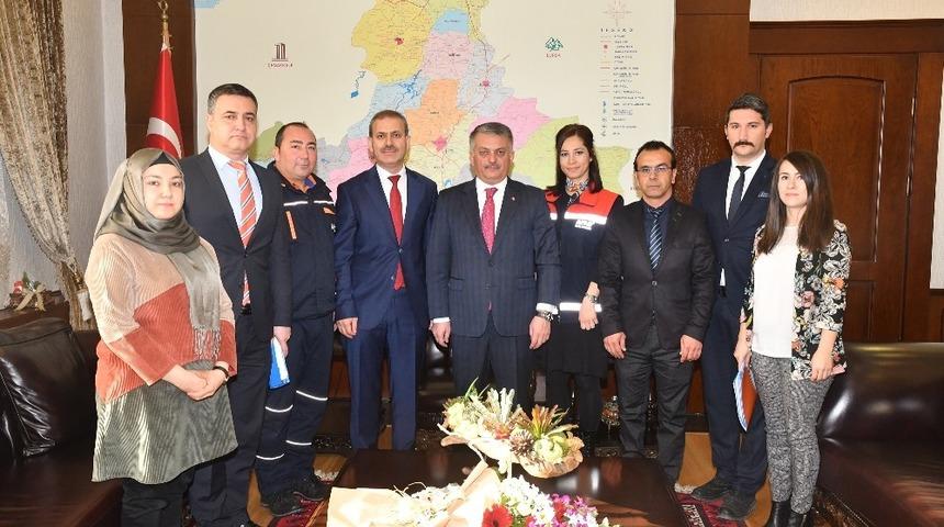 AFAD ekibi Balıkesir Valisi Ersin Yazıcı&rsquo;yı ziyaret etti