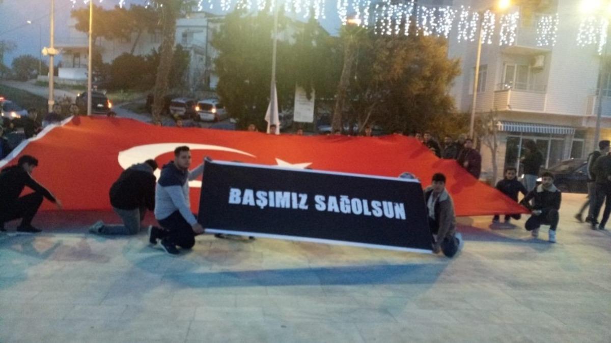 Dat&ccedil;a şehitler i&ccedil;in tek y&uuml;rek oldu