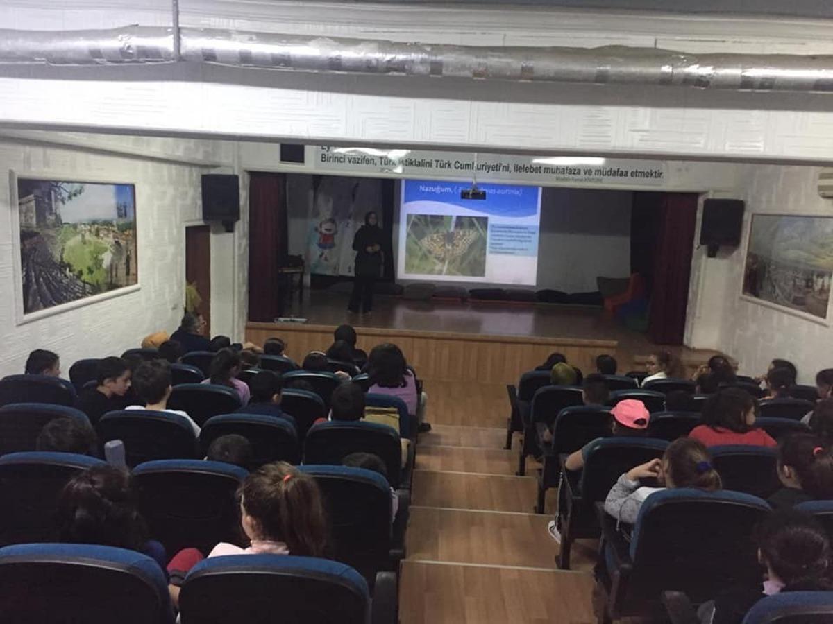 &Ouml;ğrencilere yaban hayatın &ouml;nemleri anlatıldı