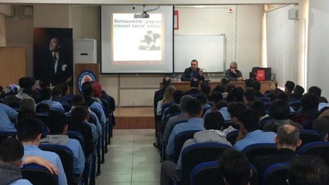 Liseliler, madde bağımlılığı ve bilişim suçları konusunda bilgilendirildi