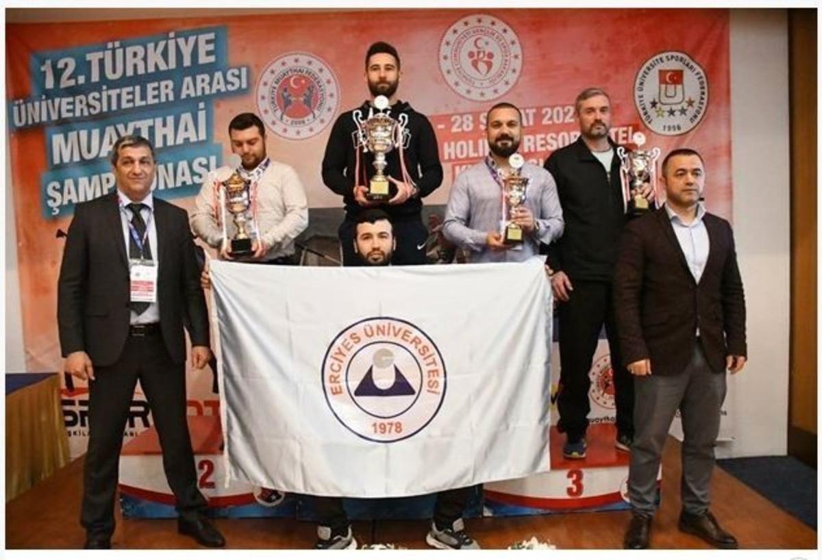 Erciyes &Uuml;niversitesi, Muaythai&rsquo;de T&uuml;rkiye Şampiyonu oldu