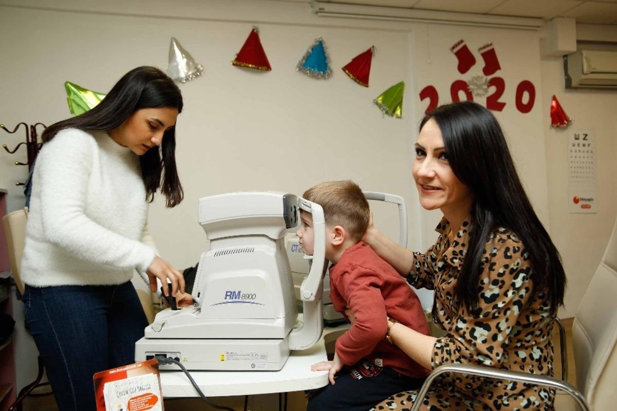 Kreşteki 200 minik g&ouml;z taramasından ge&ccedil;irildi