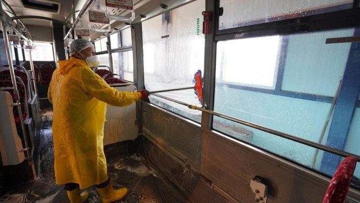Otobüslerde antibakteriyel temizlik çalışması G3