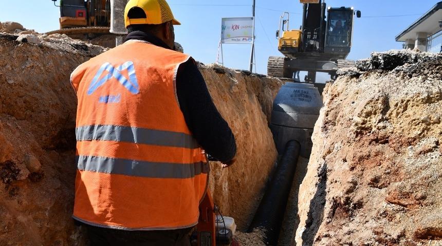 MESKİ, Yeşil&ccedil;imen Mahallesine yeni kanalizasyon hattı d&ouml;şedi