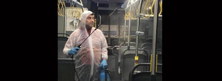 Çanakkale’de toplu taşıma araçları dezenfekte edildi G1