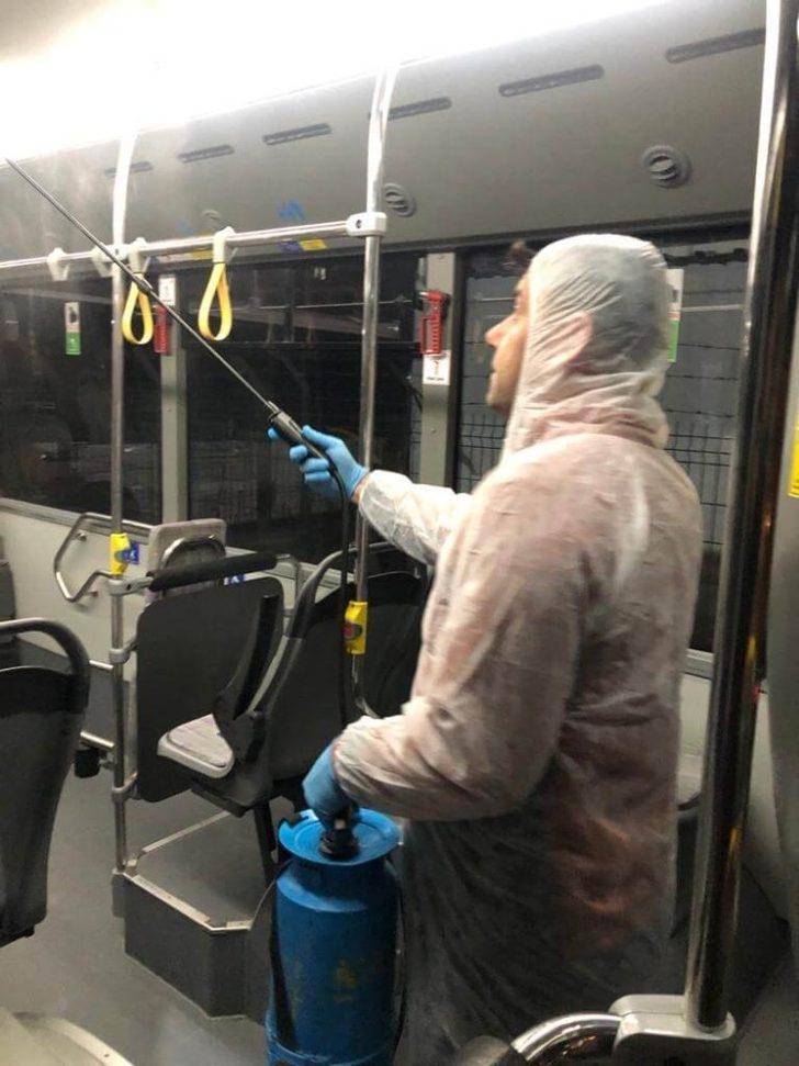 Çanakkale’de toplu taşıma araçları dezenfekte edildi G3