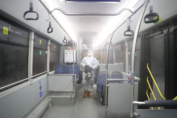 Sakarya’da belediye otobüslerine korona virüs önlemi G3