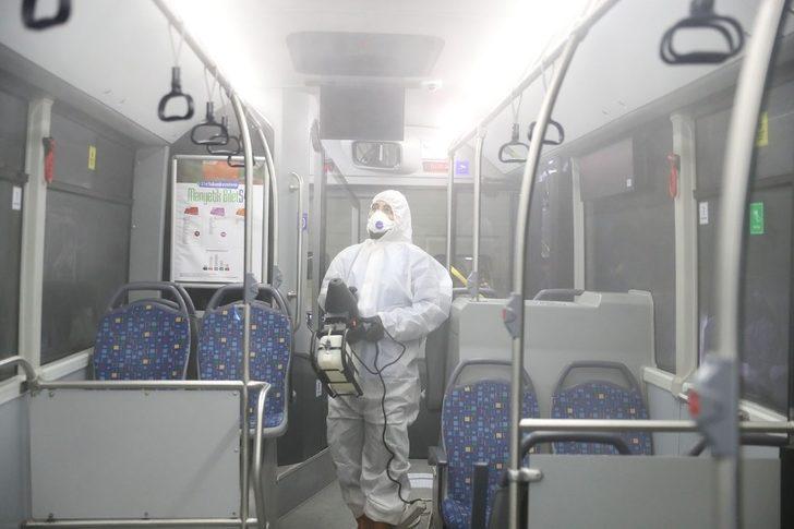 Sakarya’da belediye otobüslerine korona virüs önlemi G4