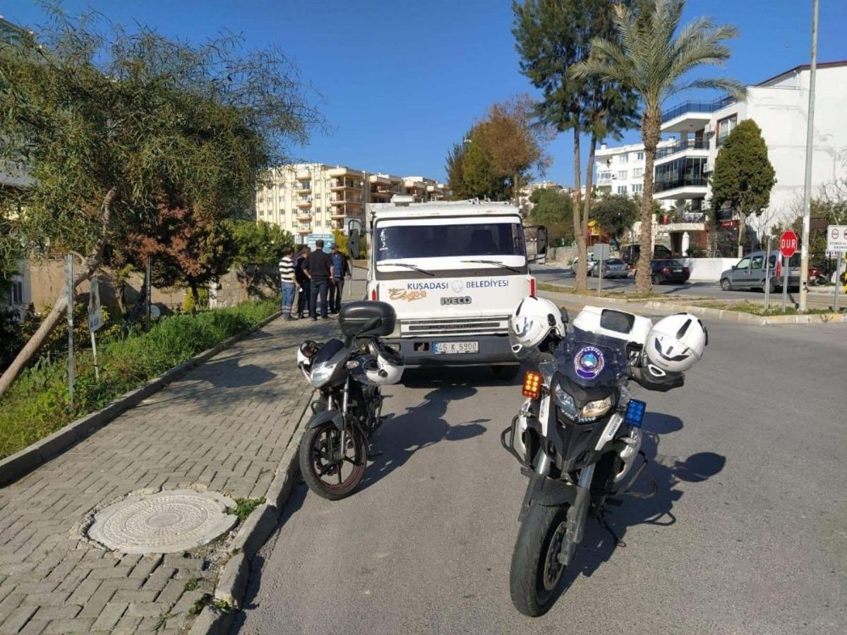 Kuşadası&rsquo;nda geri d&ouml;n&uuml;ş&uuml;m atıklarını ka&ccedil;ak toplayanlara zabıtadan operasyon