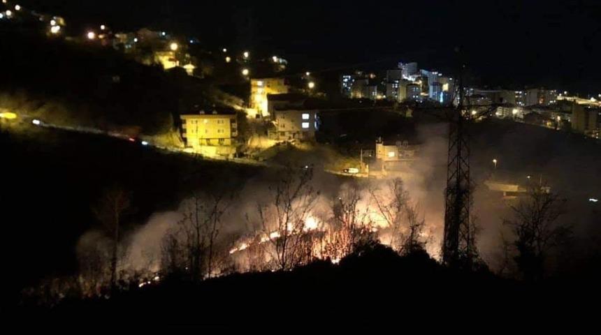 Giresun’da ormanlık alanda yangın