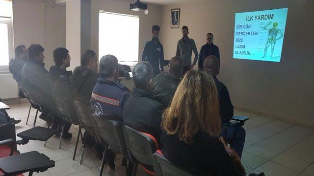 Süleymanpaşa Belediyesi personeline iş sağlığı ve güvenliği ile ilk yardım eğitimi