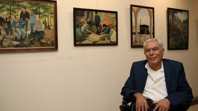 ALS hastası Ressam Yağcı, MTSO’da ‘Engelsiz Renkler’ sergisi açtı