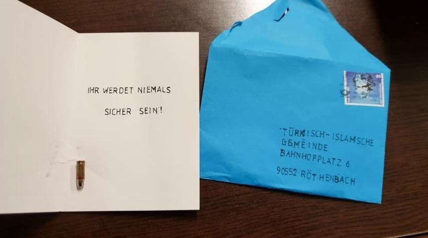 Almanya'da camiye mermili tehdit mesajı gönderildi