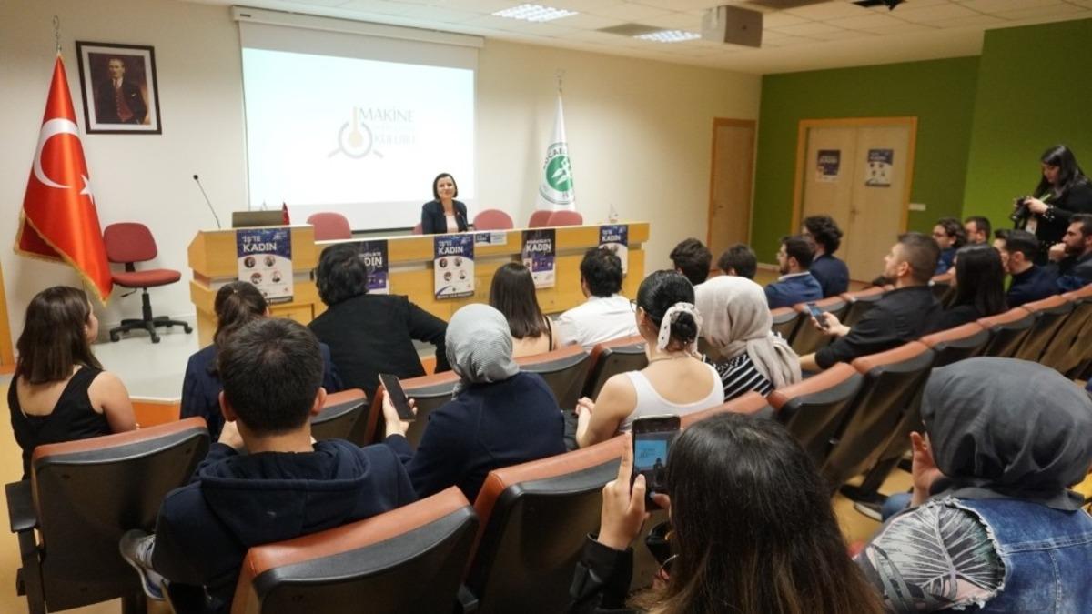 Başkan H&uuml;rriyet&rsquo;ten &uuml;niversite &ouml;ğrencilerine &lsquo;İş&rsquo;te kadın&rsquo; dersi