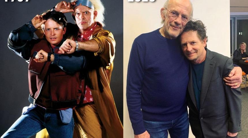 'Geleceğe Dönüş' filminin yıldızları bir araya geldi