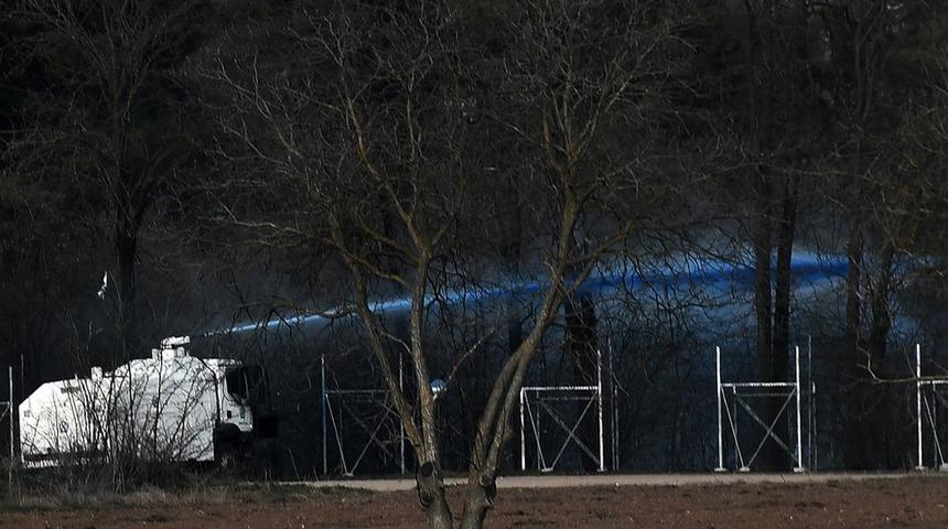 Sığınmacıları mavi renkli suyla işaretliyorlar!