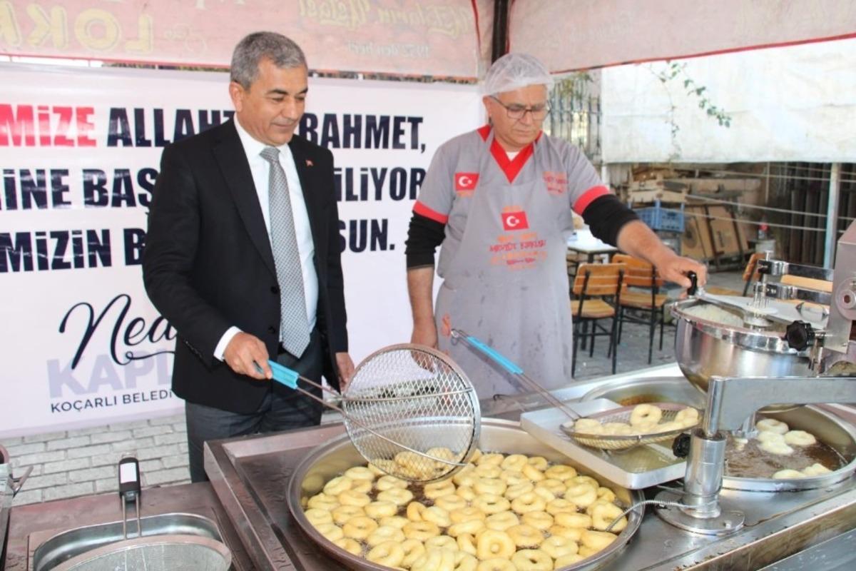 Ko&ccedil;arlı Belediyesi şehitler i&ccedil;in lokma hayrı yaptı