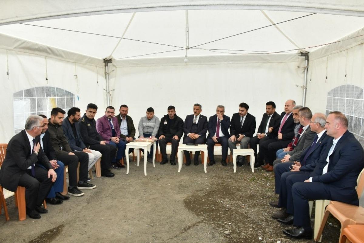 Vali Kaymak&rsquo;tan İdlib gazisi ve şehit ailesine moral