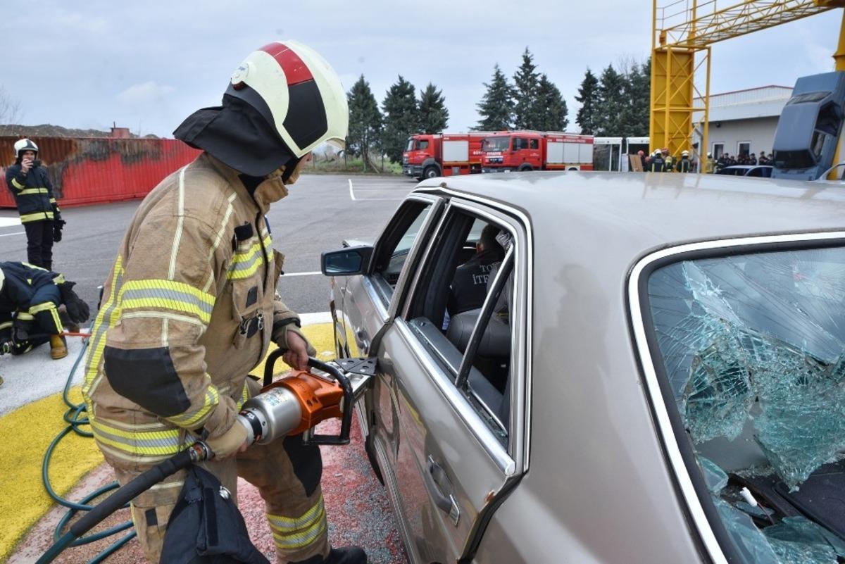 İtfaiyede uluslararası tatbikat