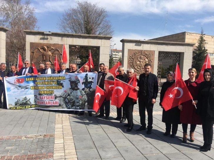 Kayserili muhtarlardan Bahar Kalkanı Harekatı’na destek G2