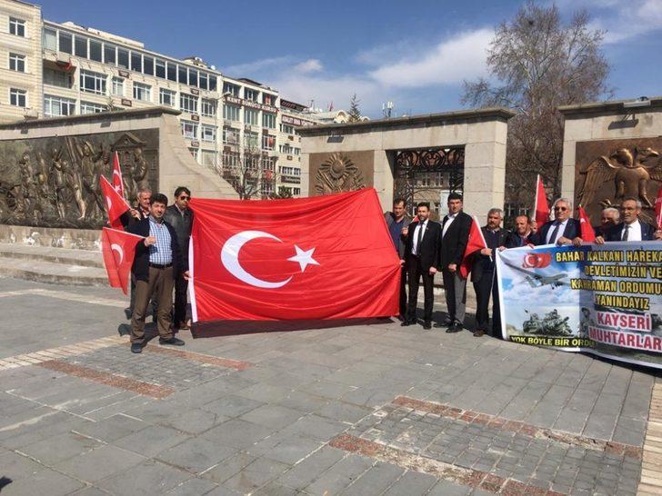 Kayserili muhtarlardan Bahar Kalkanı Harekatı’na destek G3