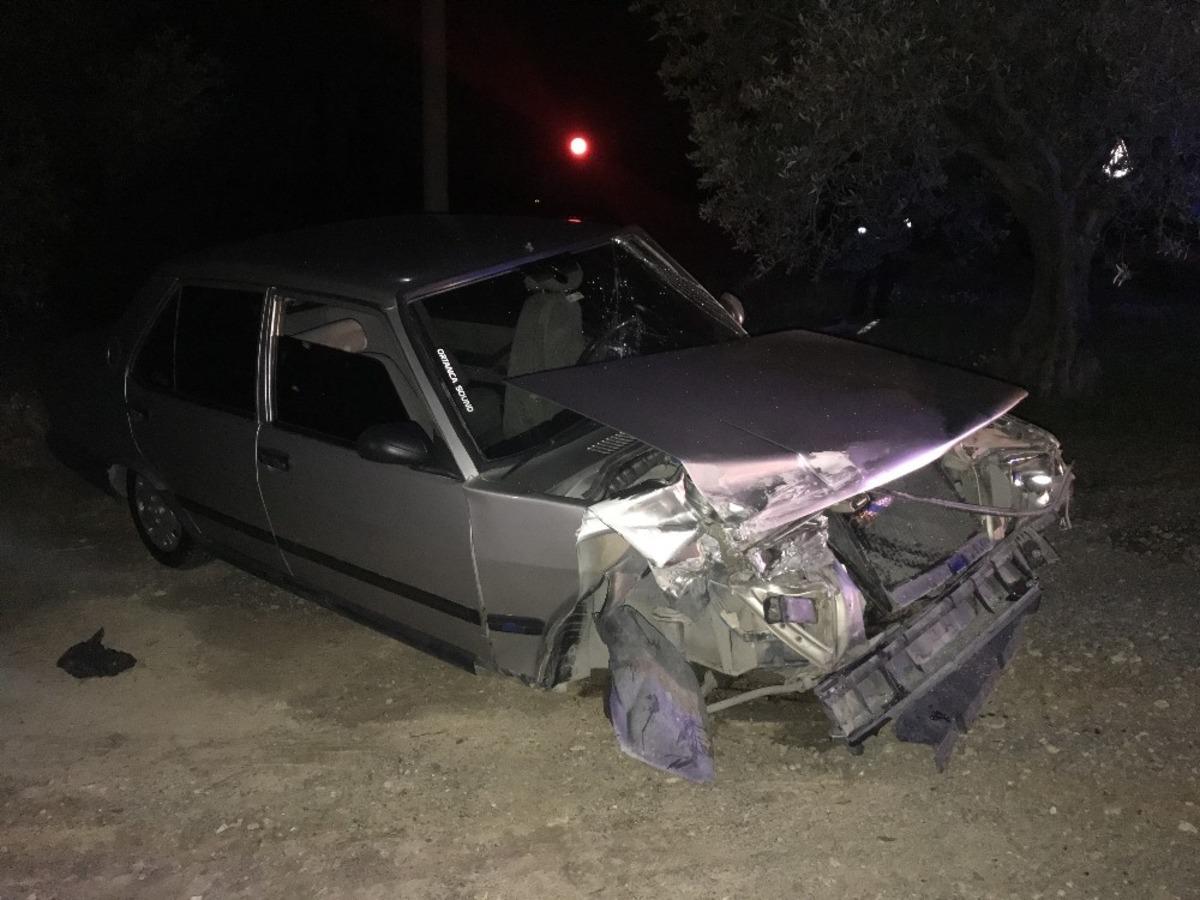 &Ouml;nce kaza yaptı, sonra aracını tarlaya sakladı