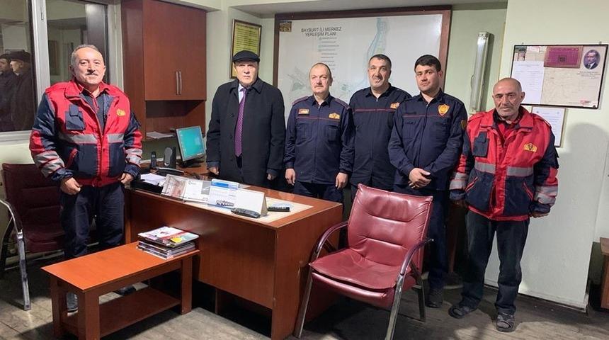 Başkan Pekmezci, itfaiye personelini ziyaret etti