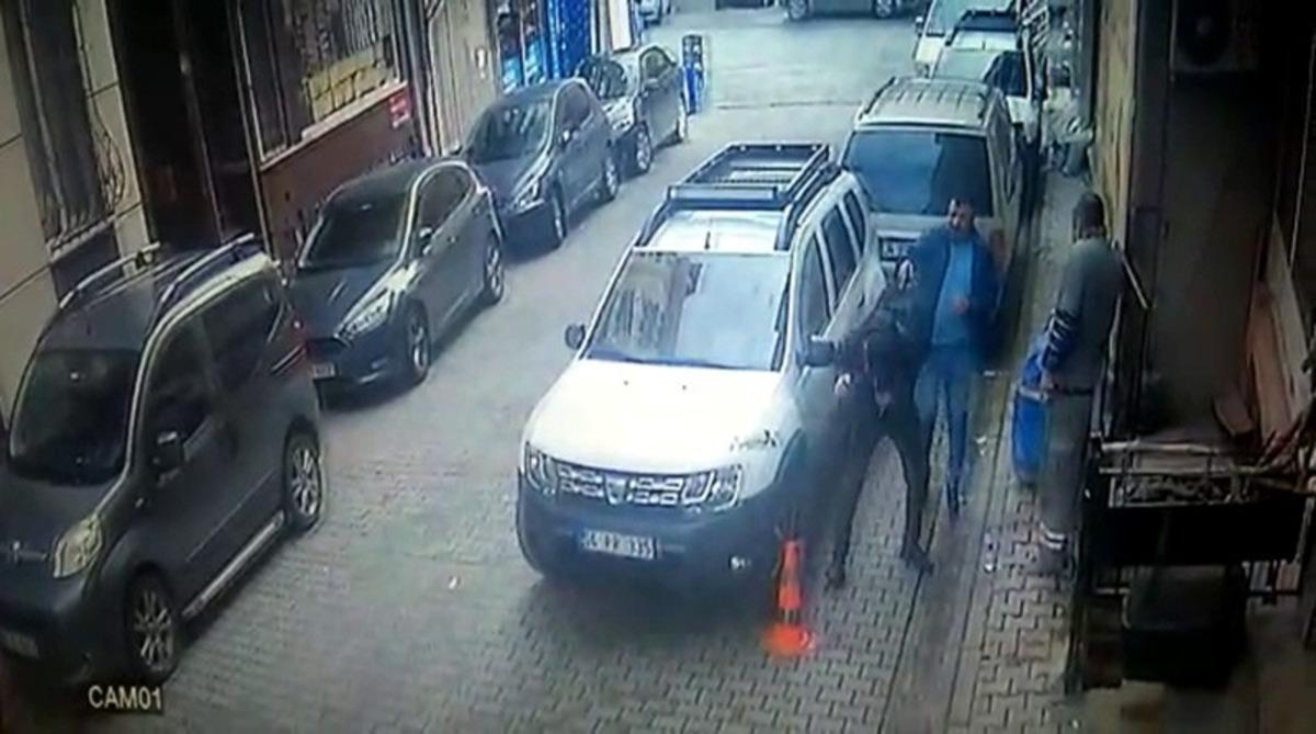 Kağıthane&rsquo;deki dehşet anları kamerada!