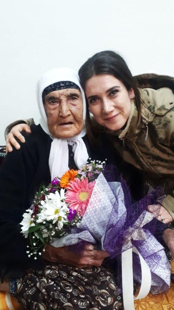 114 Yaşındaki Fatma ninenin kadınlar günü kutlandı G3