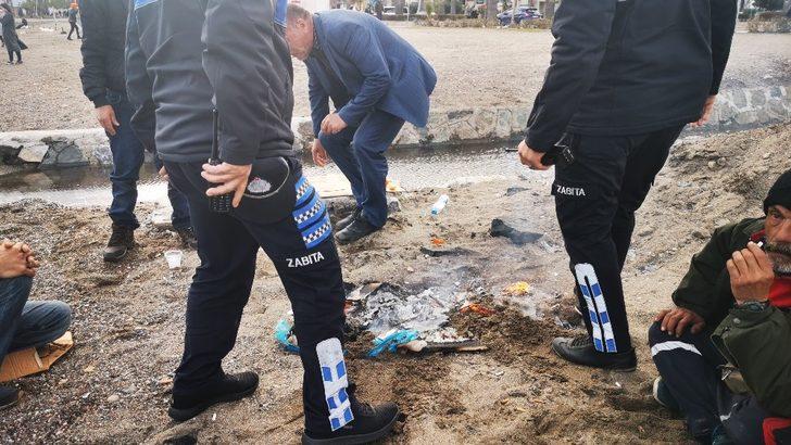 Sahilde ateş yakan vatandaşlar paniğe yol açtı G3