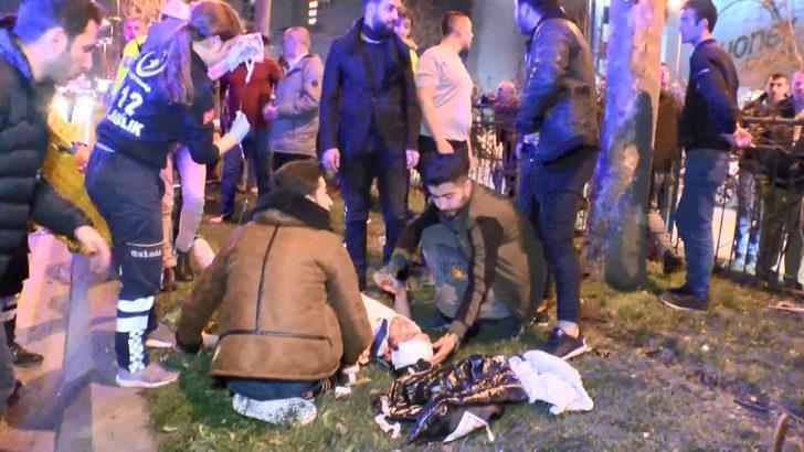 Beşiktaş'ta feci kaza! Kontrolden çıkan araç ortalığı savaş alanına çevirdi G1