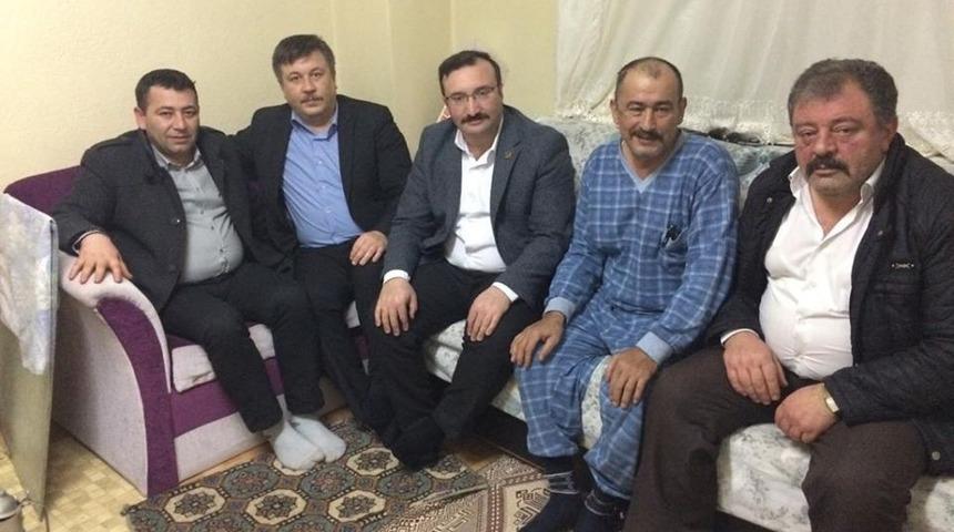 Başkan Doğan hastanede tedavi g&ouml;ren vatandaşları evlerinde ziyaret etti