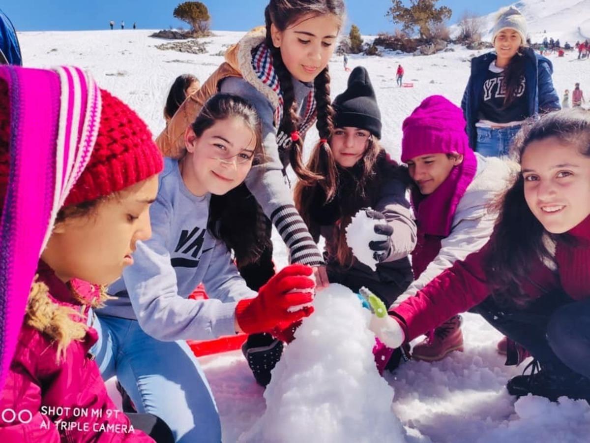 &ldquo;Yeşilden Beyaza&rdquo; projesi ile ilk defa kar g&ouml;rd&uuml;ler