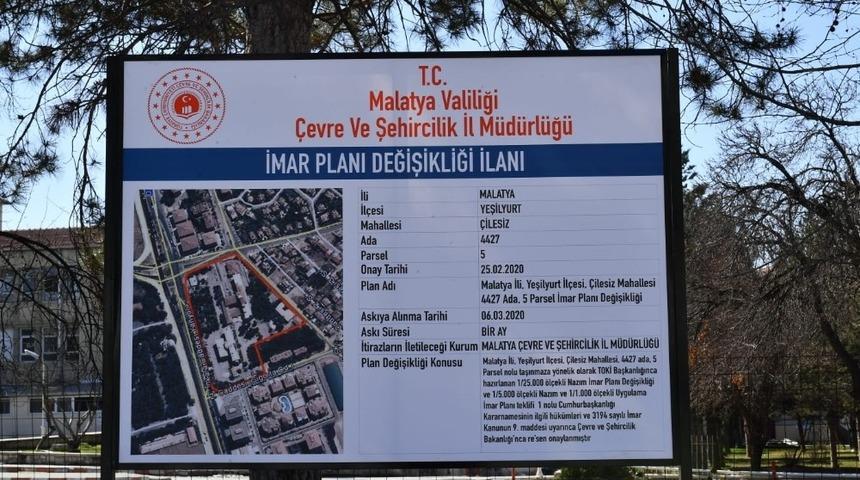 Yeşilyurt’ta yeni belediye binasının inşa edileceği alan belli oldu