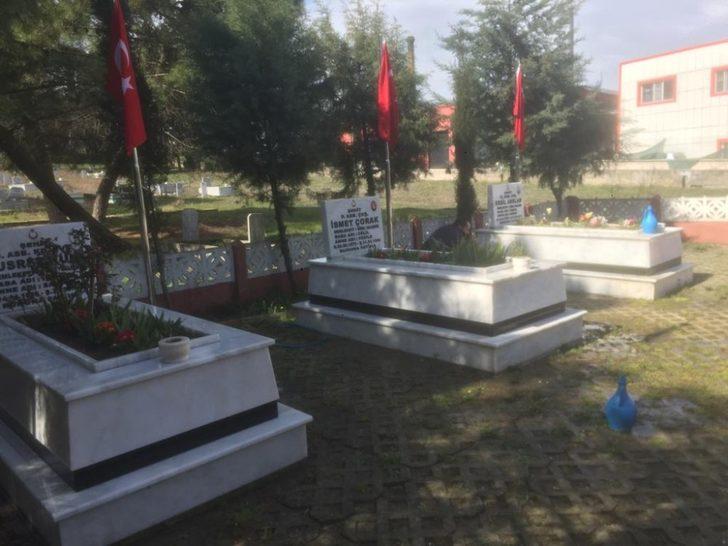Susurluk’ta şehitlerin mezarları temizlendi G2